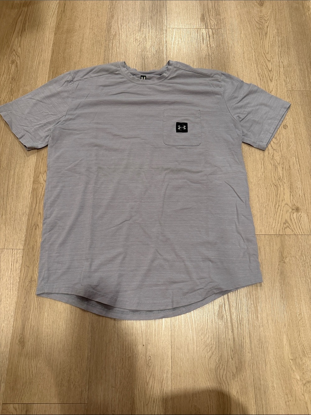 Under Armour Light Gray Short-Sleeve Pocket Tee